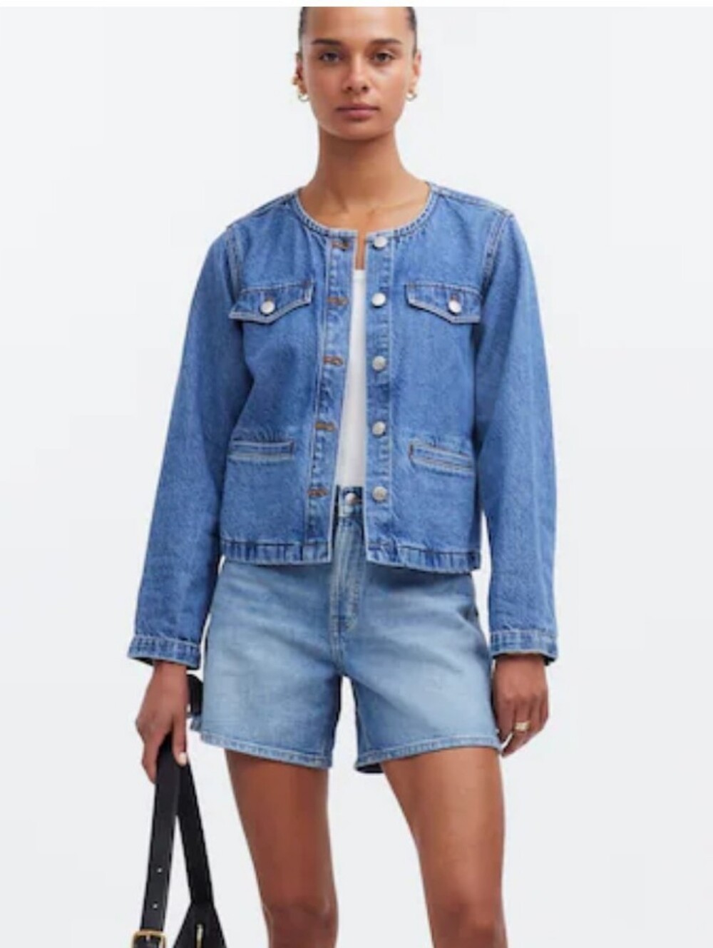 Madewell Denim Lady Jacket Blue SZ L